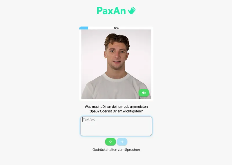 Virtuelles Recruiting Interview mit KI Assistenten