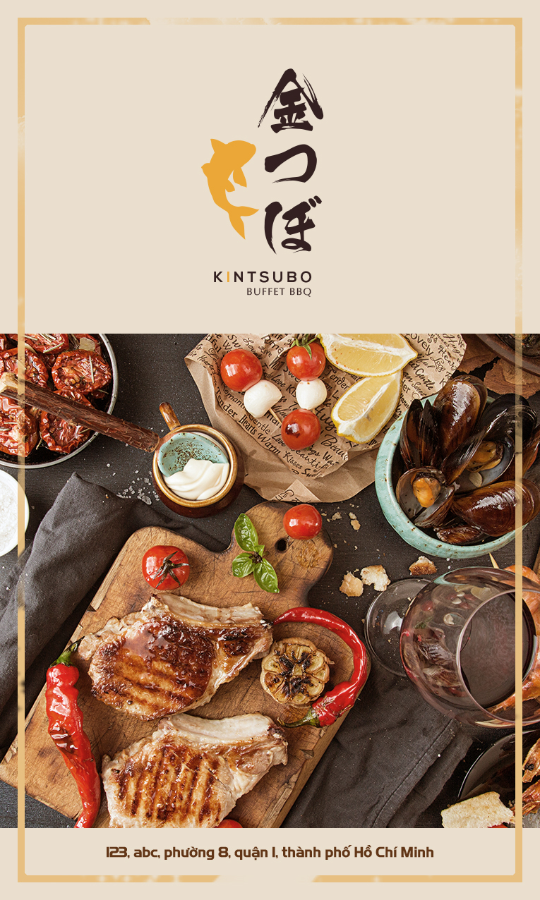 Kintsubo menu design