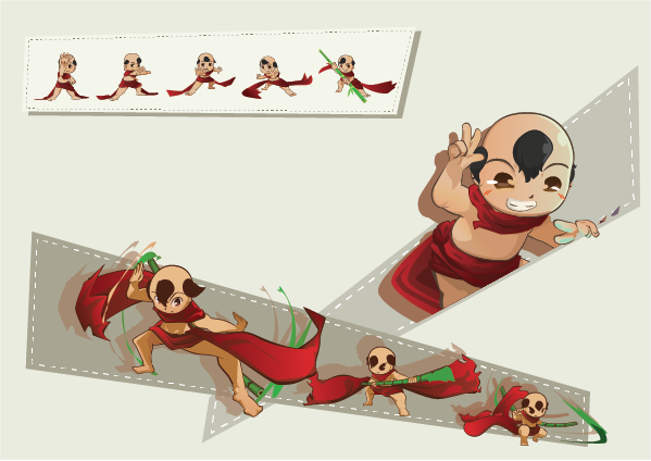 Thanh Giong character design