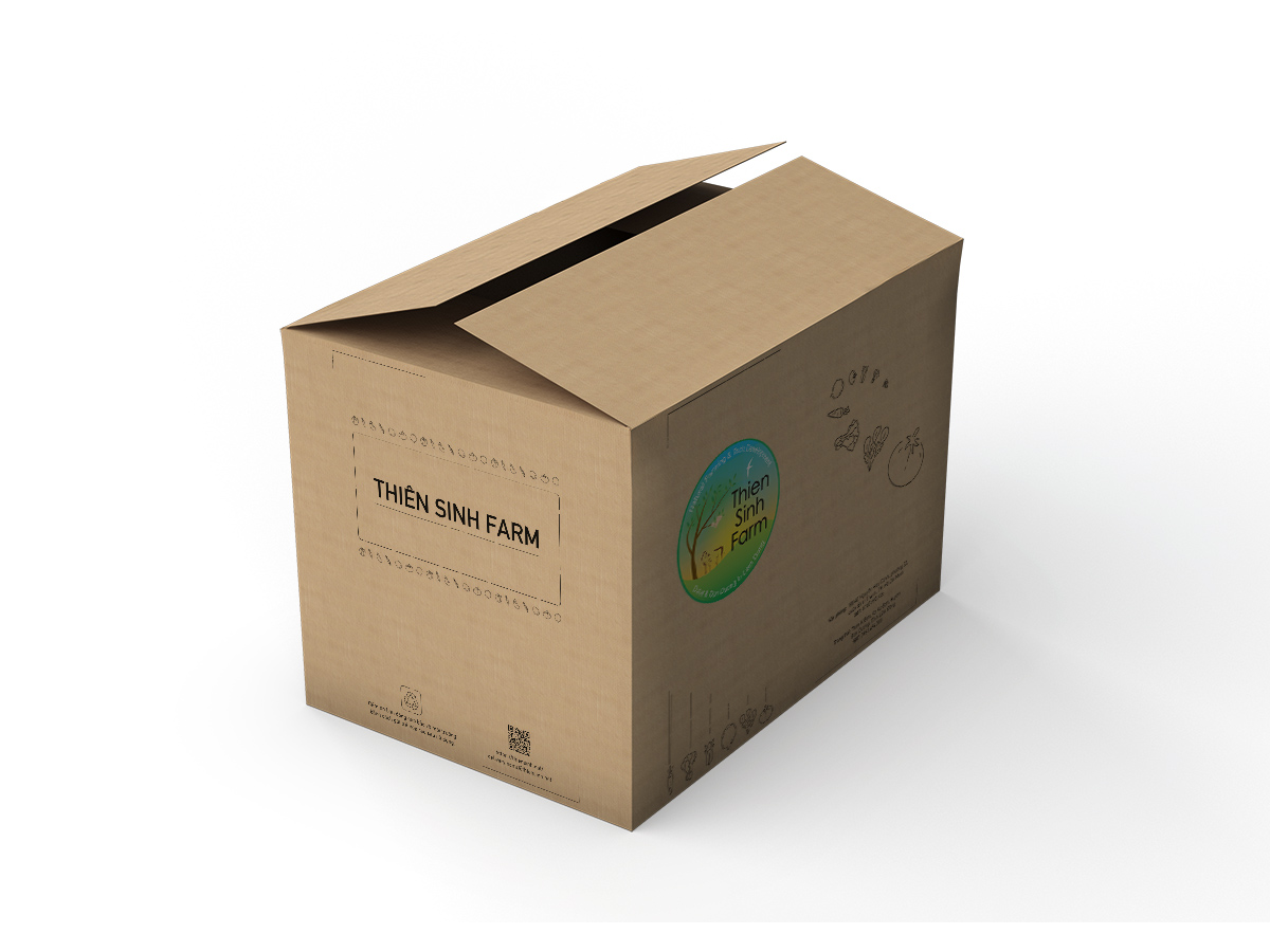 Thien Sinh farm box package illustration