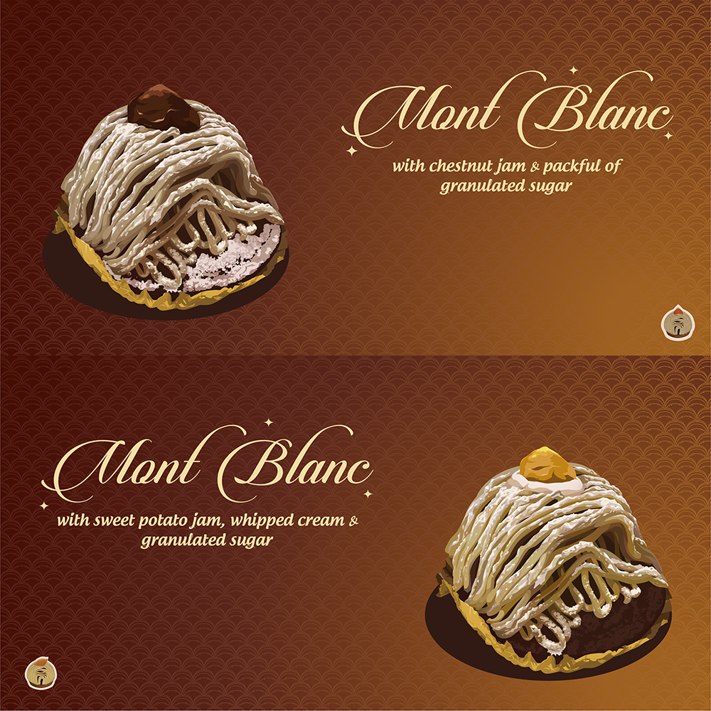 Mon Blanc realistic Illustration