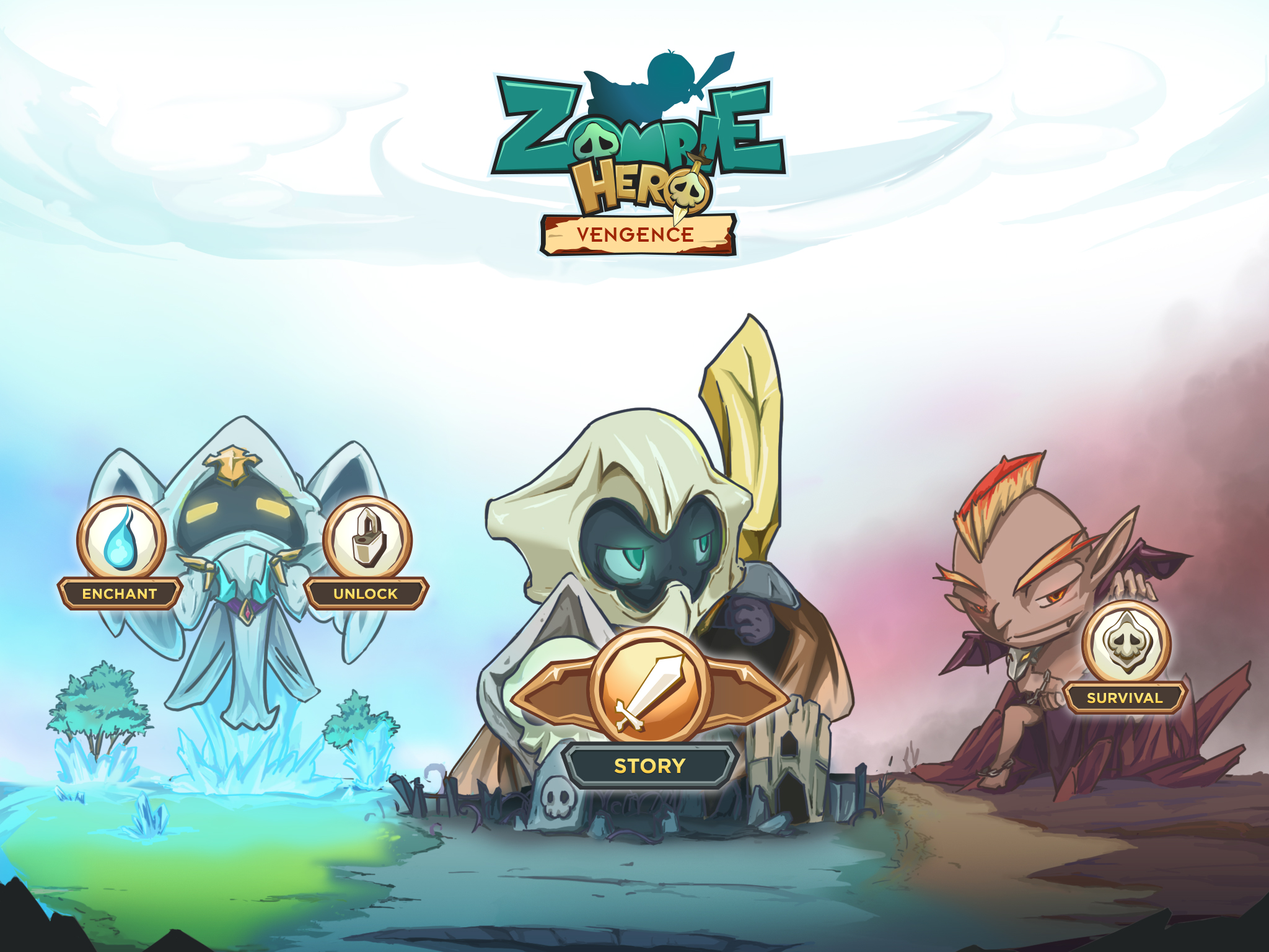 Zombie Hero Title screen