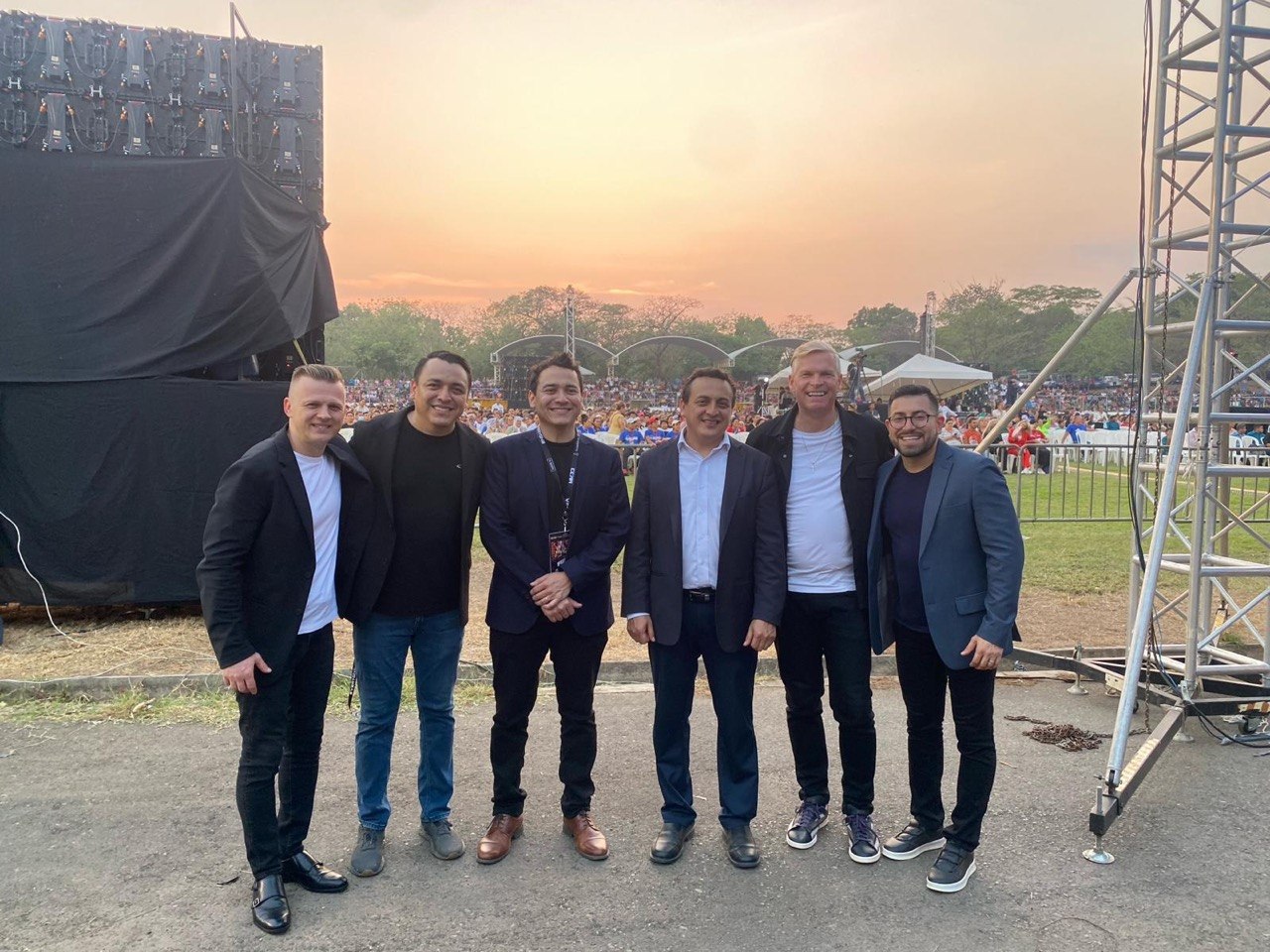 Andrey Shapoval with pastors and leaders