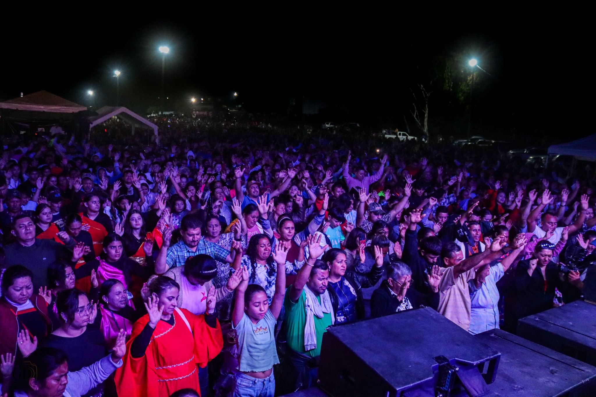 Night crusade crowd