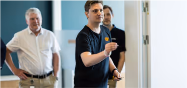 a game of darts during the coffee break