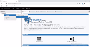 To connect the PSQL server in pgAdmin