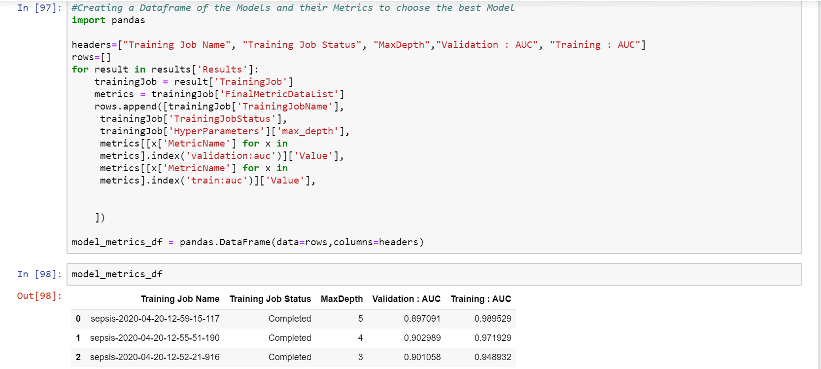 Experiments Creation: AWS Sagemaker vs Azure Machine Learning