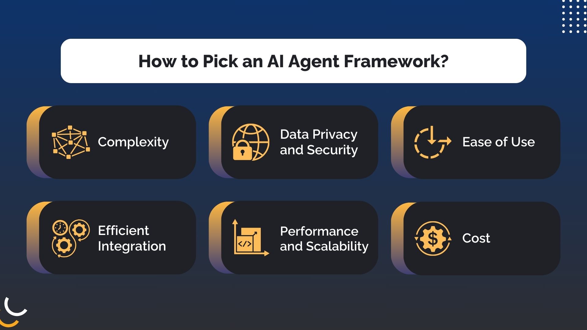 Key factors to consider when selecting an Agentic AI framework