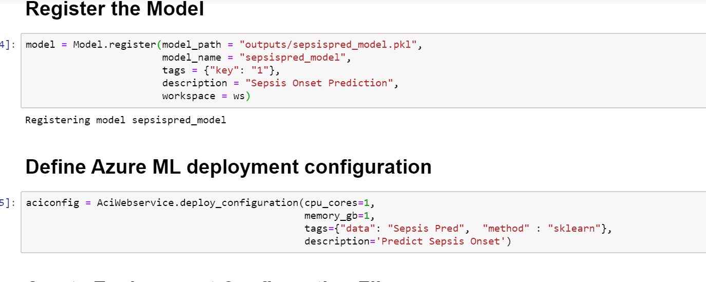 Model Deployment: Register Development