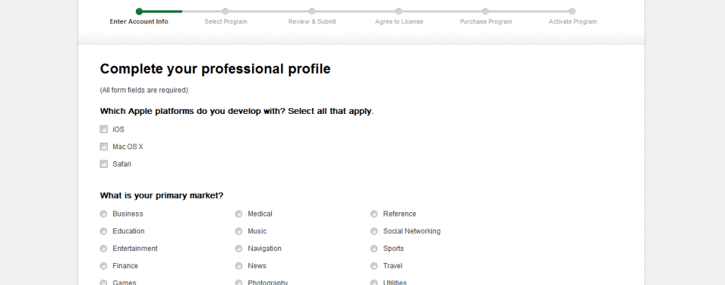 iOS developer program