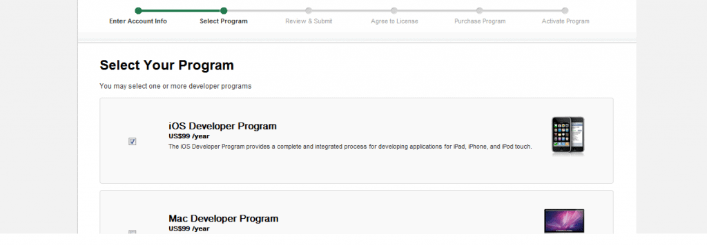 Continue -iOS developer program