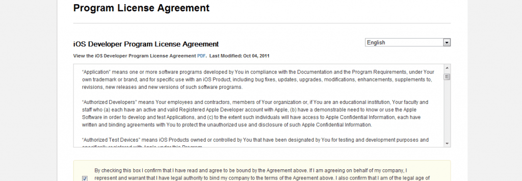 Continue -iOS developer program