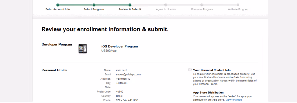 Continue -iOS developer program