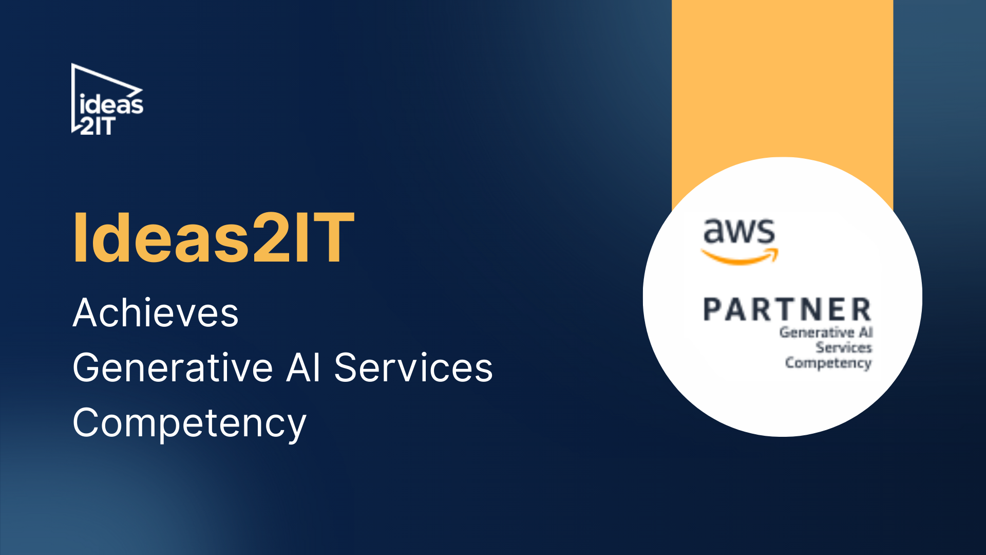 Ideas2IT Achieves AWS Generative AI Services Competency