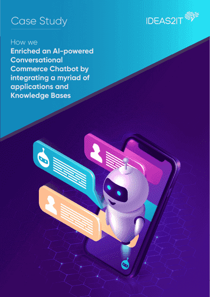 How we Enriched an AI-powered Conversational Commerce Chatbot by integrating a myriad of applications and Knowledge Bases