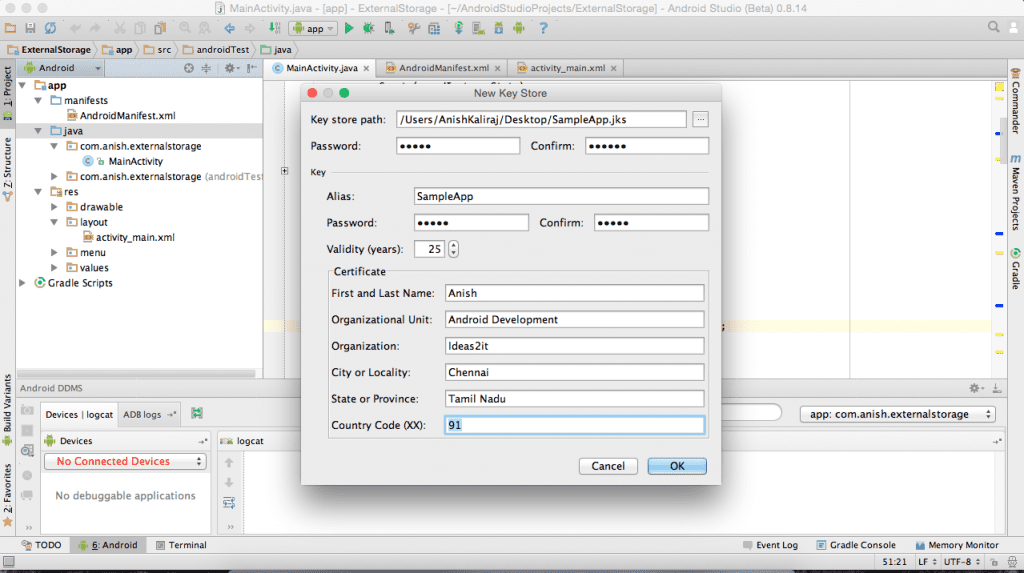 Publish App to the Android Market