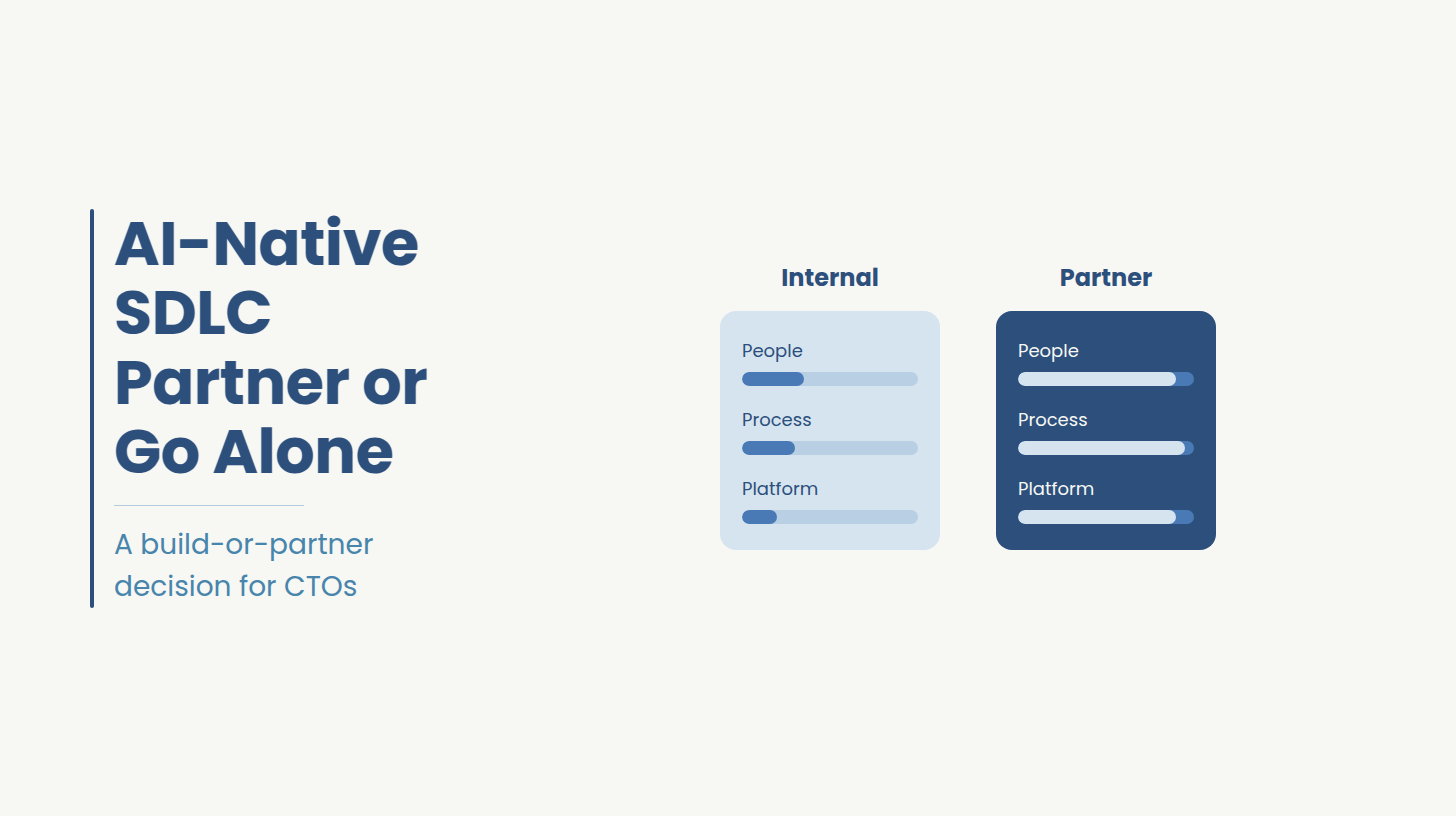 AI-native SDLC transformation: deciding between a partner or internal team