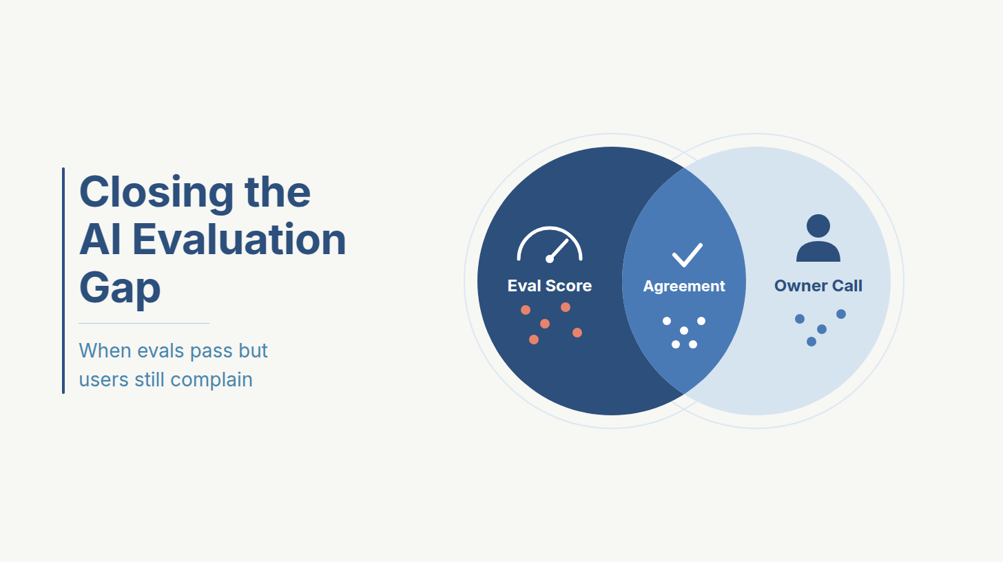 AI Evaluation and Observability: Why Your Evals Pass While Users Complain