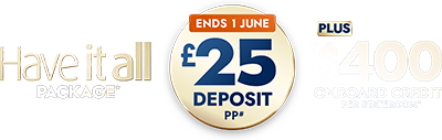 Have it all Package Plus up to US$400 onboard credit per stateroom