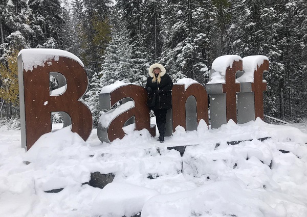 Banf Sign Kerrie Lake