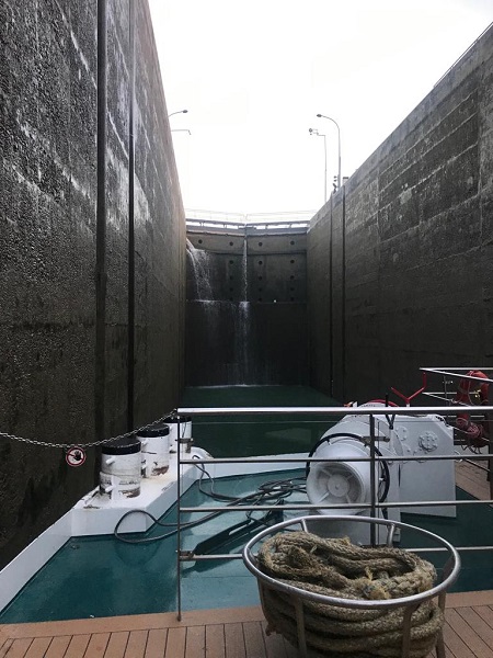 River lock on board Brabant