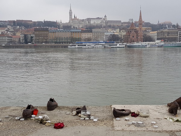 Shoes along the Danube