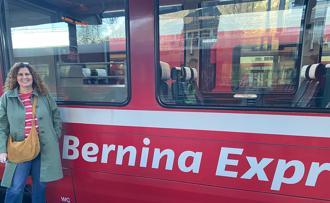 Taking to the tracks on the beautiful Bernina Express