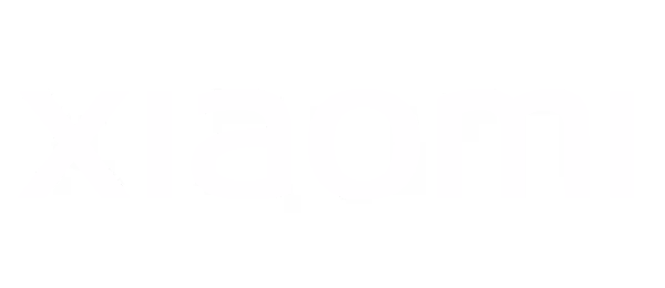Xiaomi company name text in white on black background.