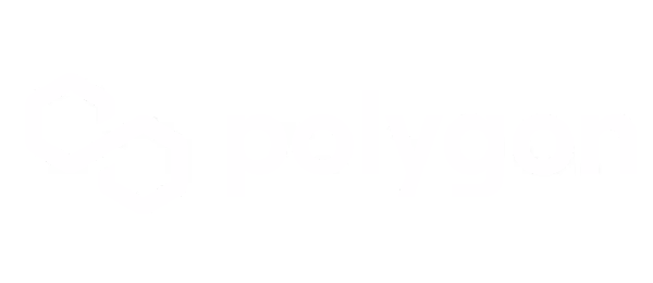 Polygon logo with linked hexagons and text.