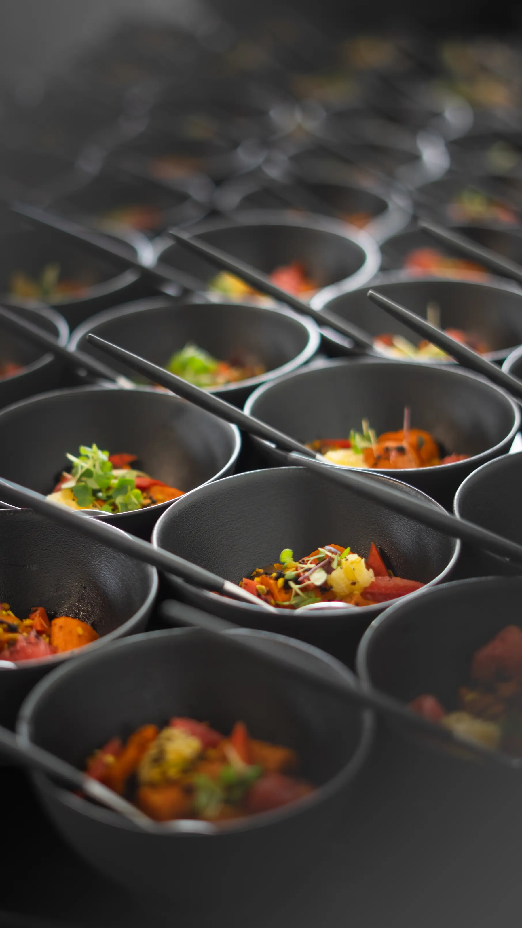 Plateau de notre bol signature pour un walking dinner