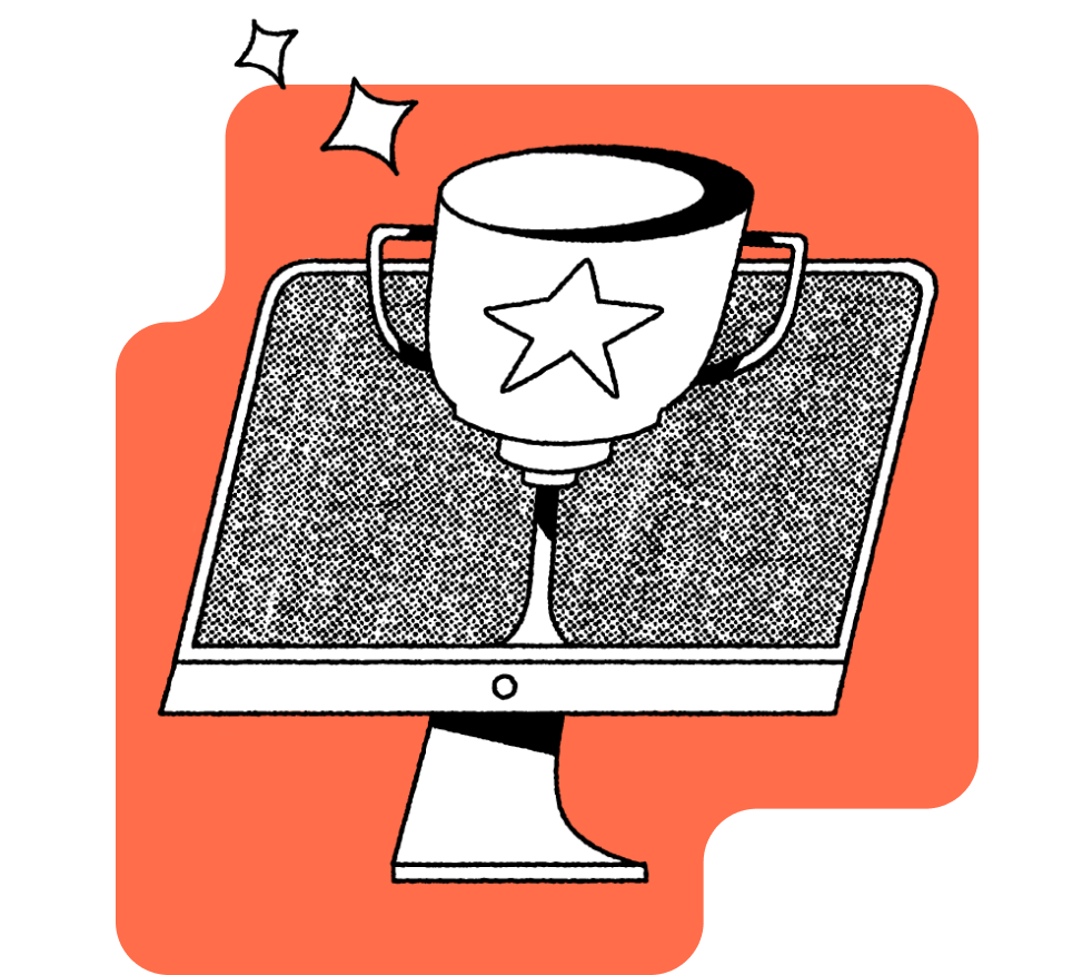 Illustration of person climbing a UX hill