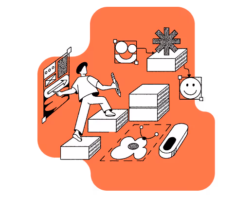 Illustration of person learning data-driven design