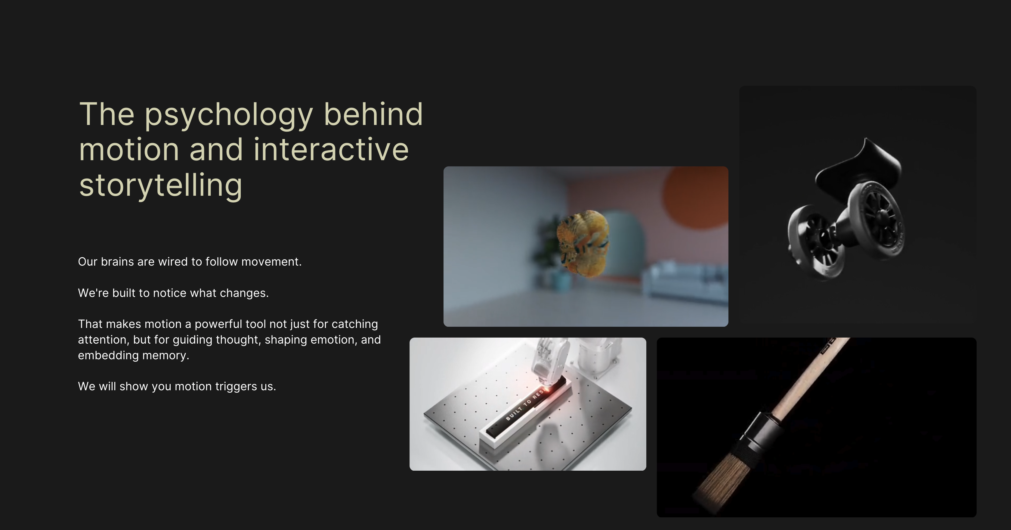 psychology behind motion design