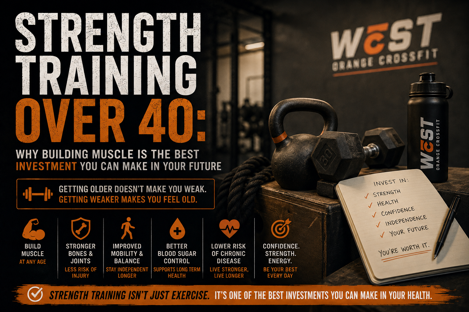 Strength Training Over 40: Why Building Muscle Is the Best Investment You Can Make in Your Future