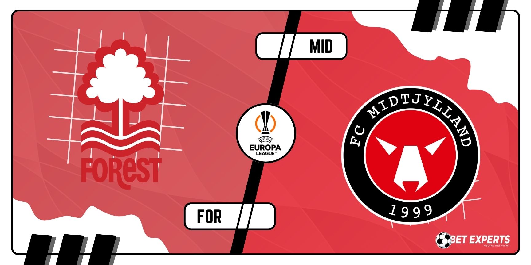 🇪🇺 Wedtips Nottingham Forest – Midtjylland: Voorspelling, odds & statistieken | Revenge in Europa League achtste finale?