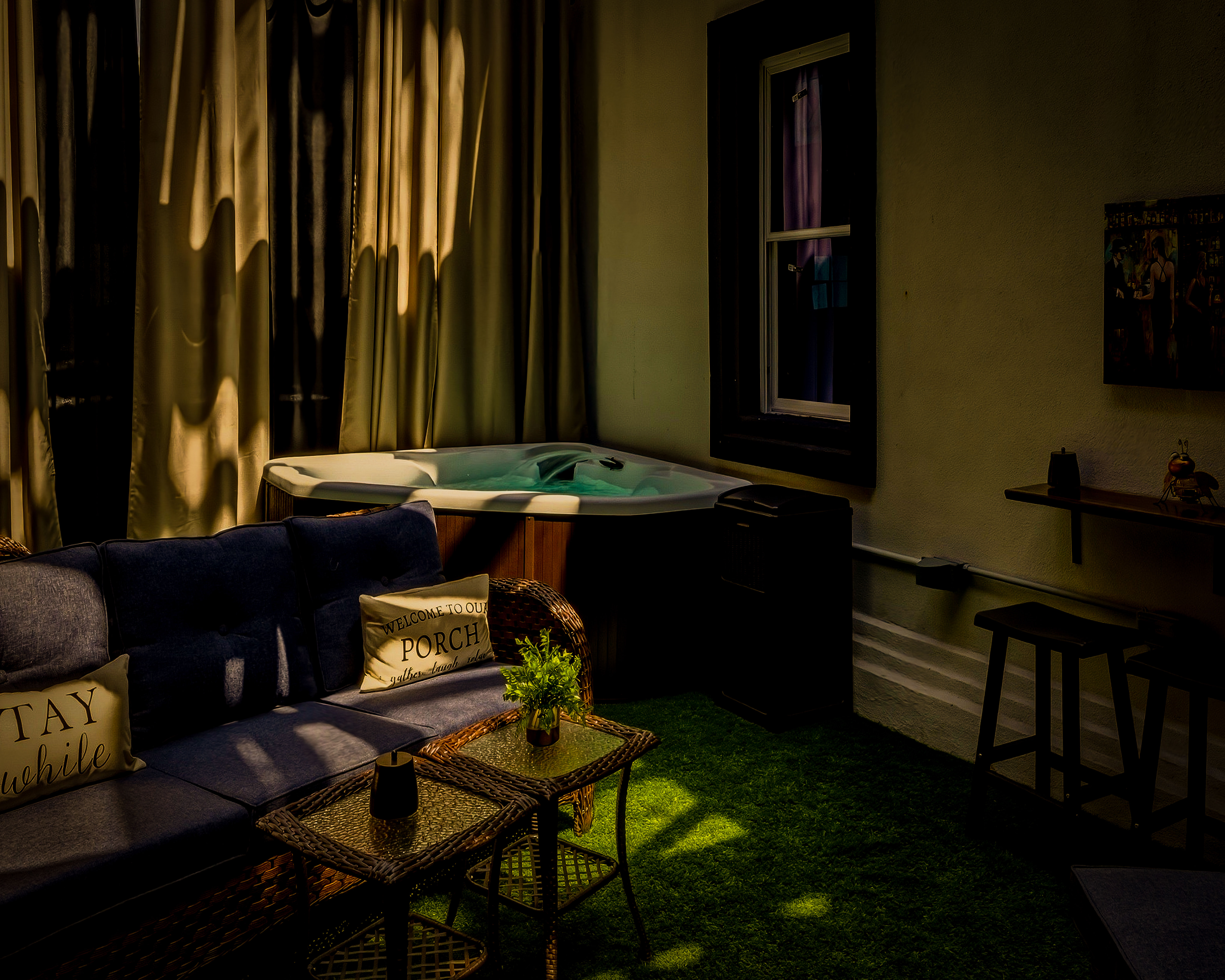 Inside the Gothic Dungeon Suite at AC Secret Suites
