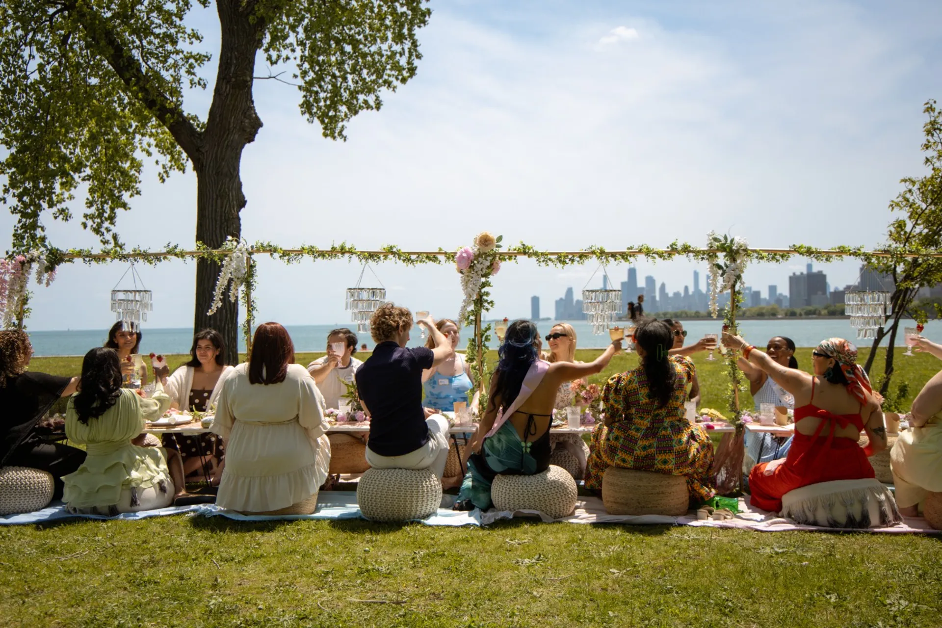 A Luxury Picnic Party Made for Chicago's Skyline and Lakefront