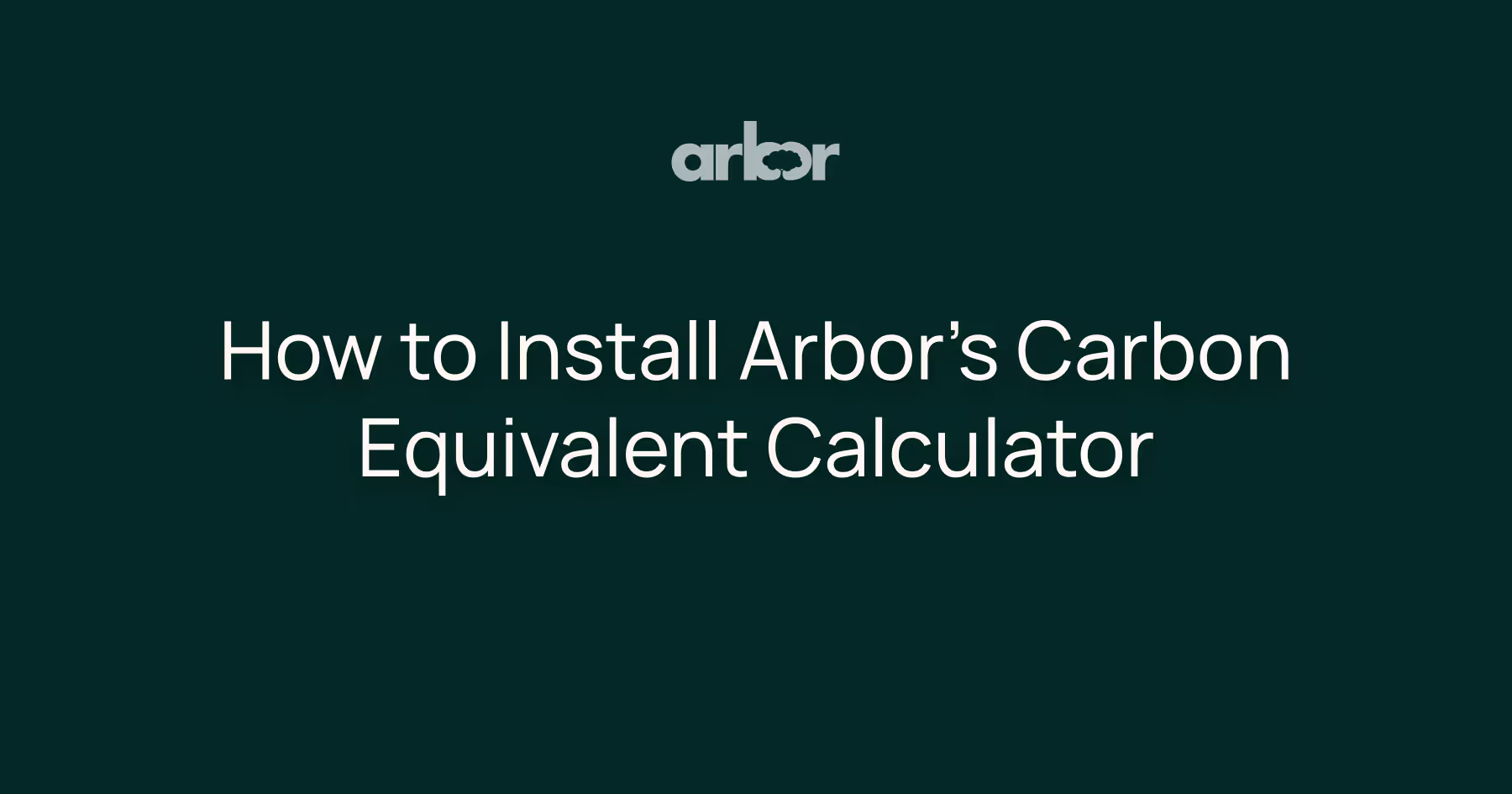 Embed Arbor’s Carbon Equivalent Calculator for free, providing real-world carbon estimates with mobile-friendly integration—subject to terms. 