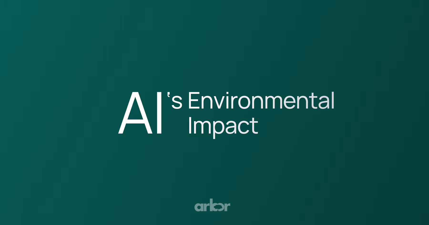 What's going on with AI’s environmental impact, how to calculate it, other environmental costs, and ways to reduce its impact.