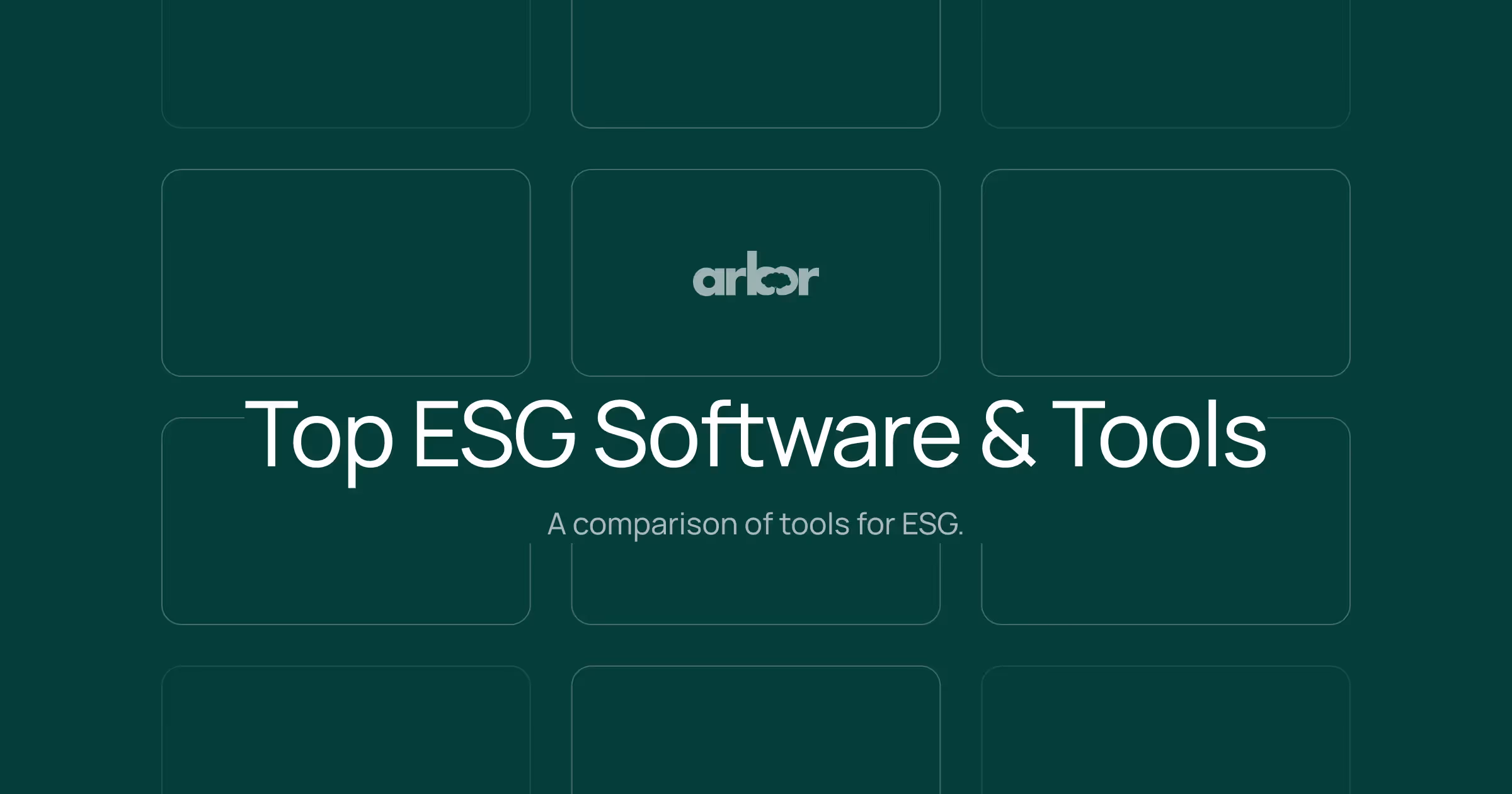 Discover the top 12 best ESG software in 2025, compare features and pricing, and see why Arbor is the #1 ESG software.