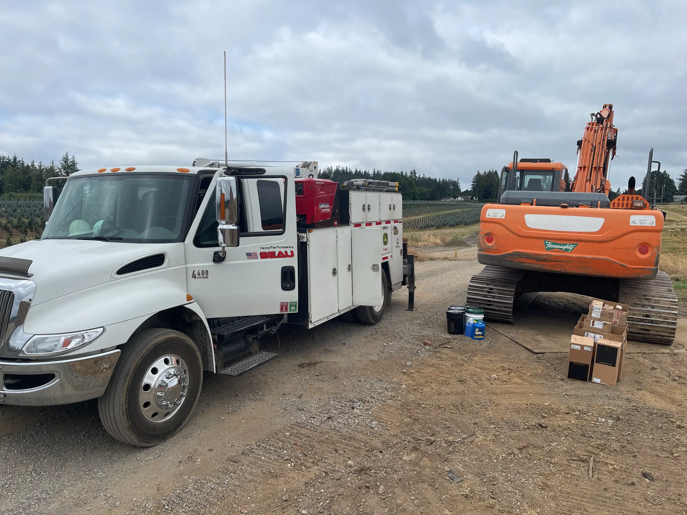 Truck general diesel repairs on semi truck in Ridgefield, WA