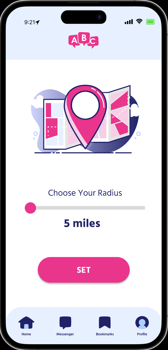 map radius