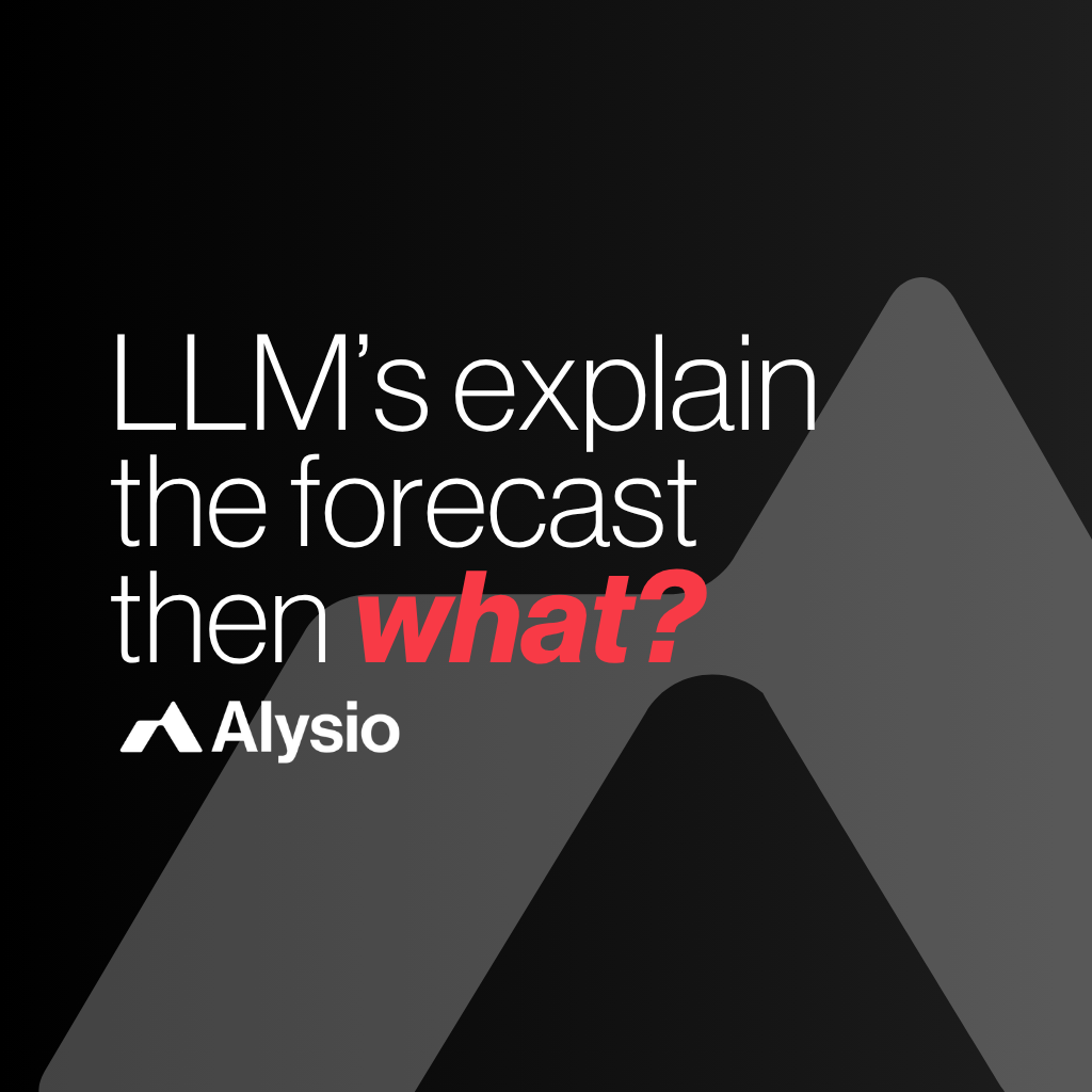 LLMs Explain the Forecast. Then What?