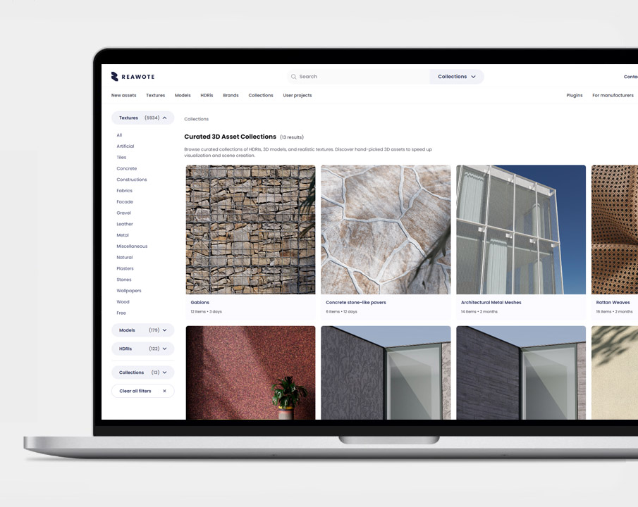 Gather assets into collections