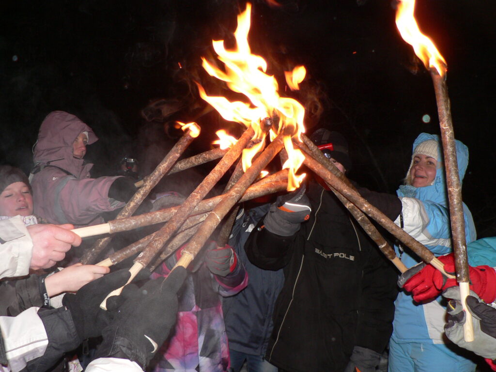 balade aux flambeaux salève