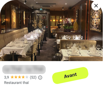 Image illustrant la fiche Google My Business avant après 