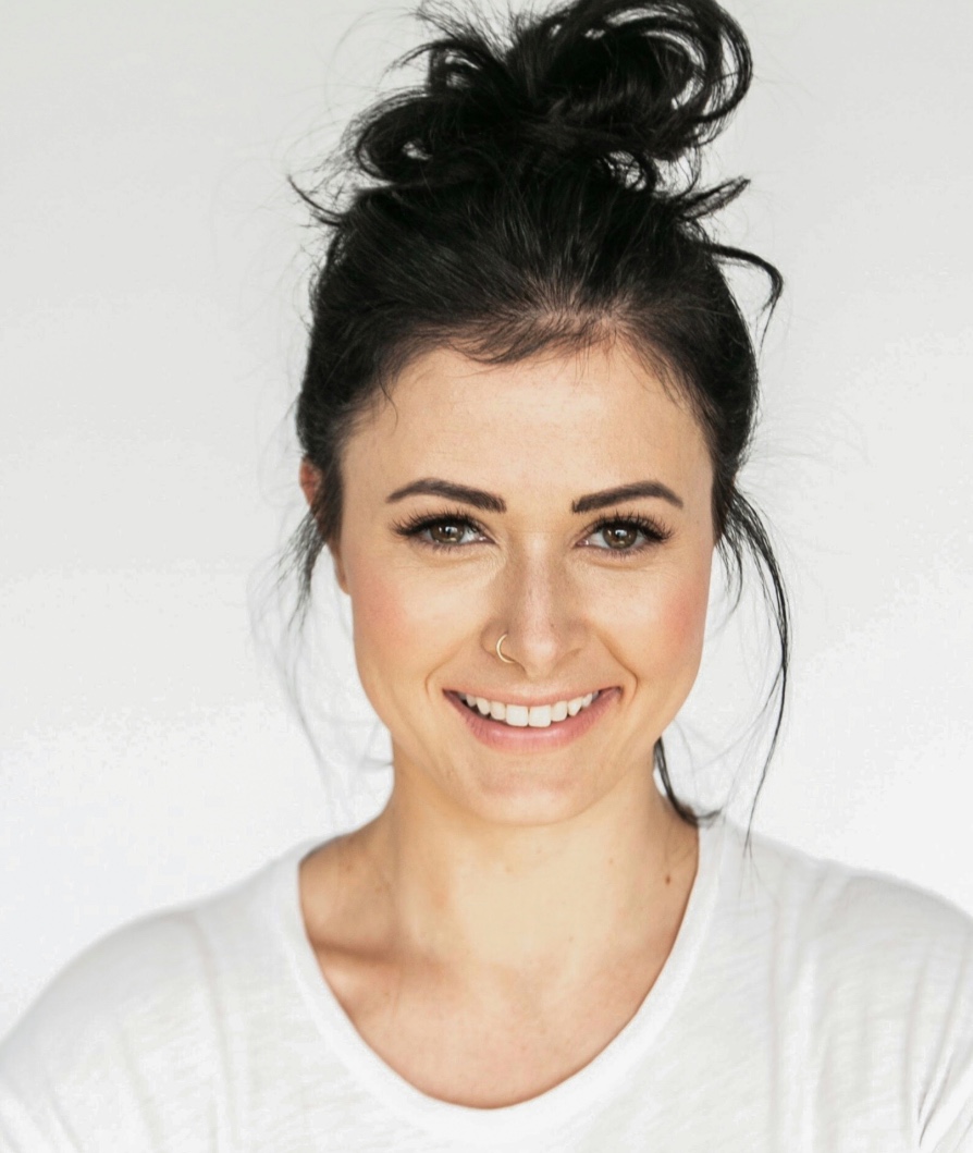 cute brown hair woman with beautiful skin