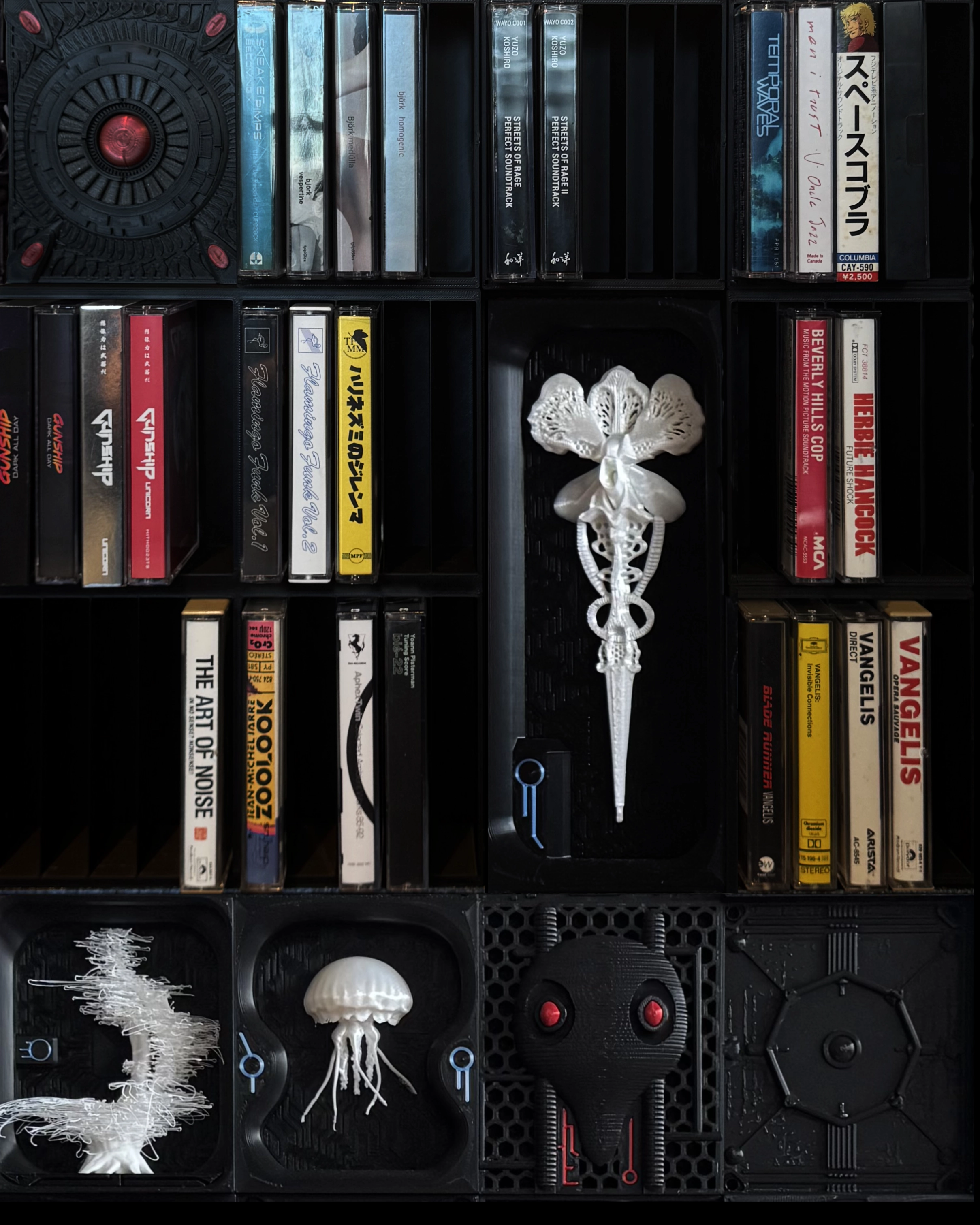 modular tape shelves