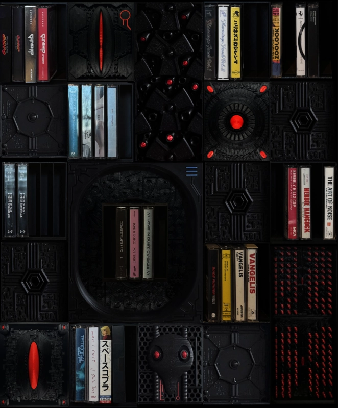 3D printed modular tape shelves