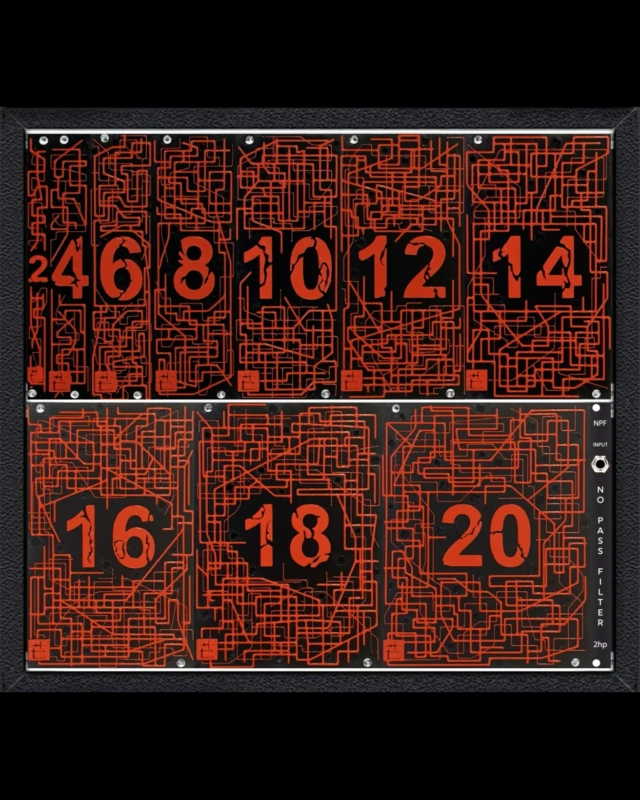 3d printable eurorack 3U blanks collection by Baptiste Tavernier